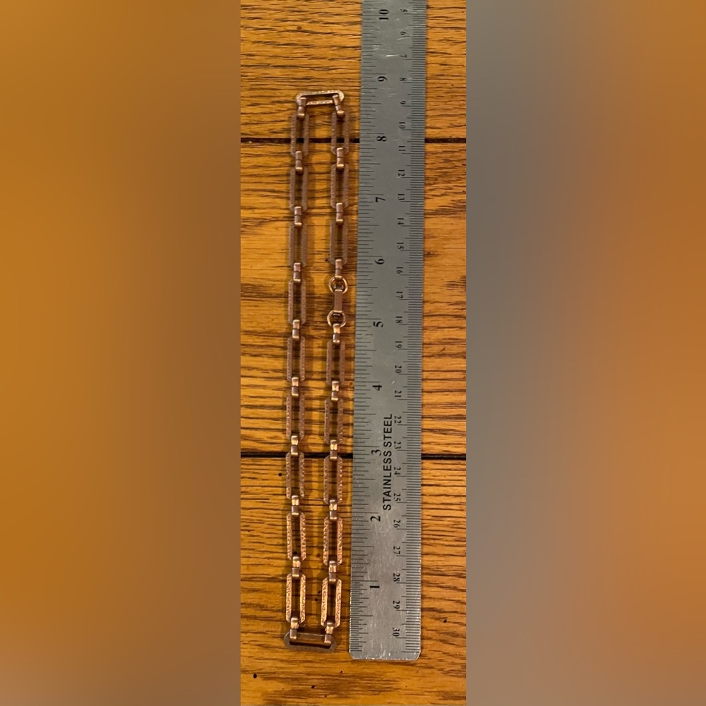 Euc Solid Copper Chain/Necklace, Length Pictured - image 1